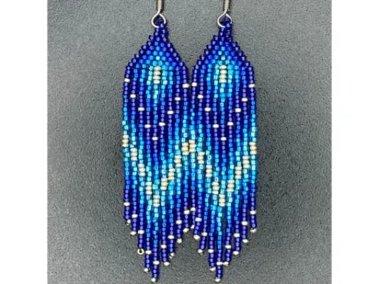 Beaded Fringe Earring