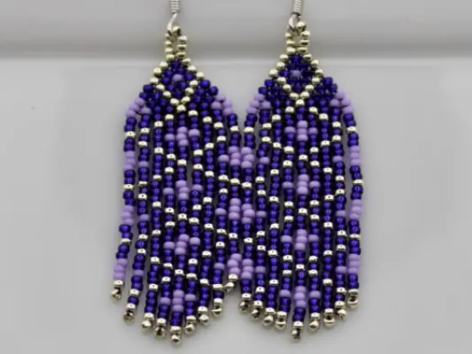 Beaded Fringe Earring
