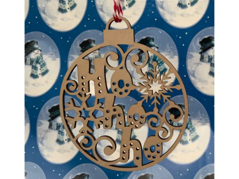 Wooden Holiday Ornament
