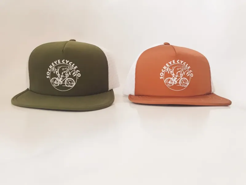 Sockeye Cycle Honeycomb Trucker Logo Hat