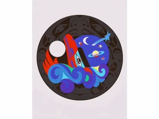 Marvin Oliver Reaching For The Stars Serigraph