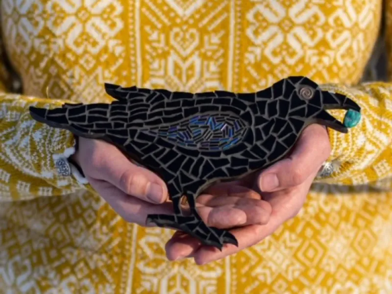 DIY Raven Mosaic Kit