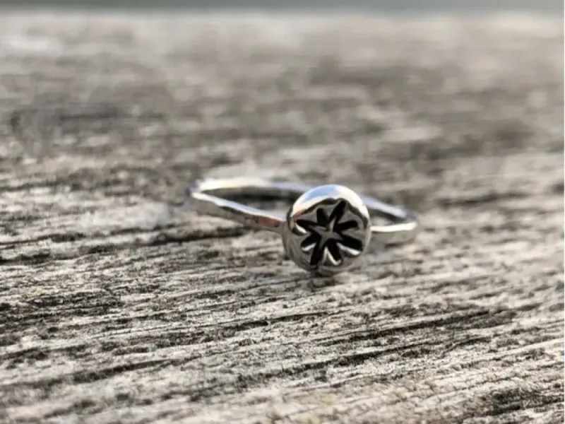 North Star Fine Silver Stackable Ring