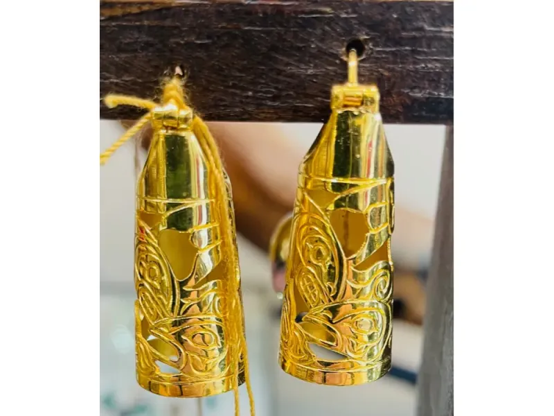 Totemic Earrings In Gold Vermeil