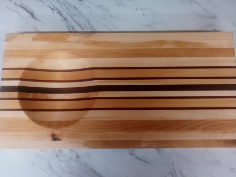 Cutting Board with Ulu Block