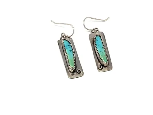 Rectangular Stone Earrings