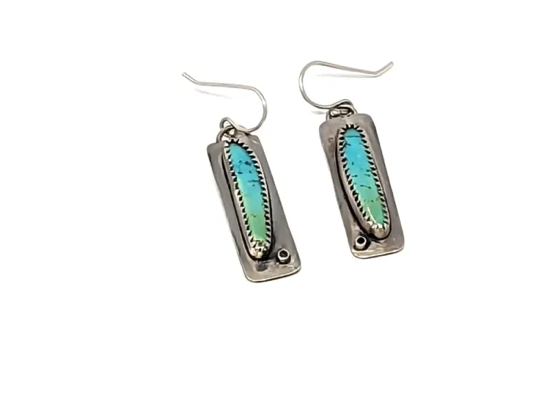 Rectangular Stone Earrings