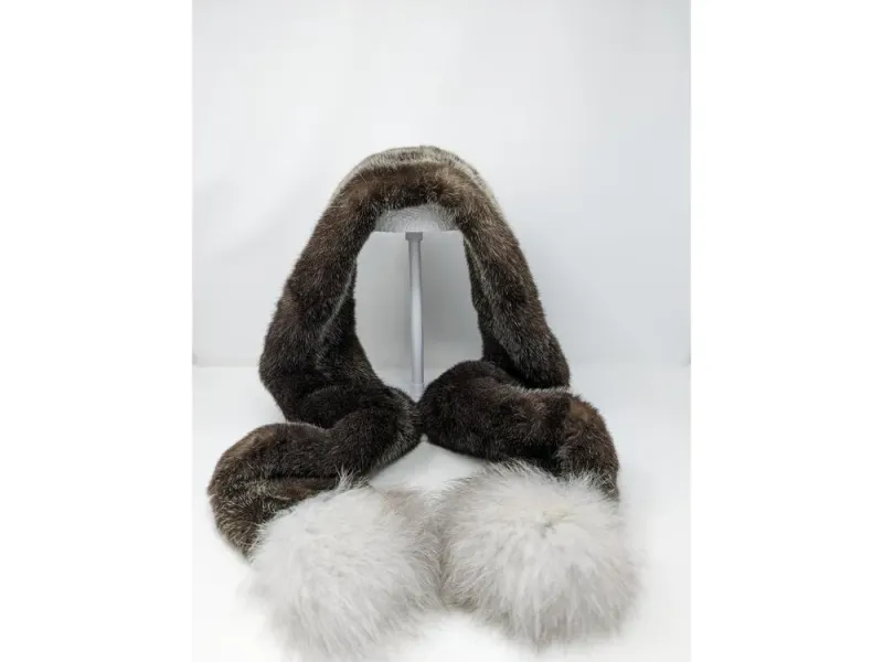 小物 omar afridi PADDED LONG FUR SCARF omar afridi PADDED LONG FUR SCARF
