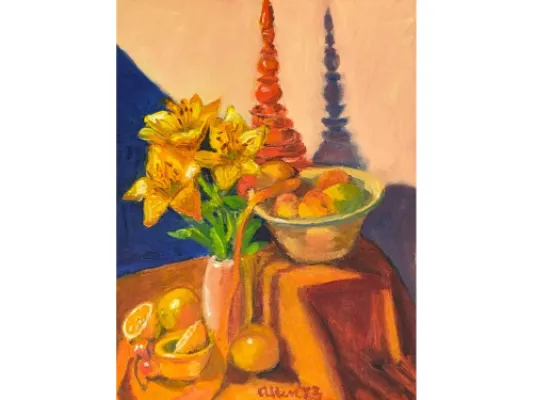 Fruit Bowl 11x14 (Oil On Canvas)