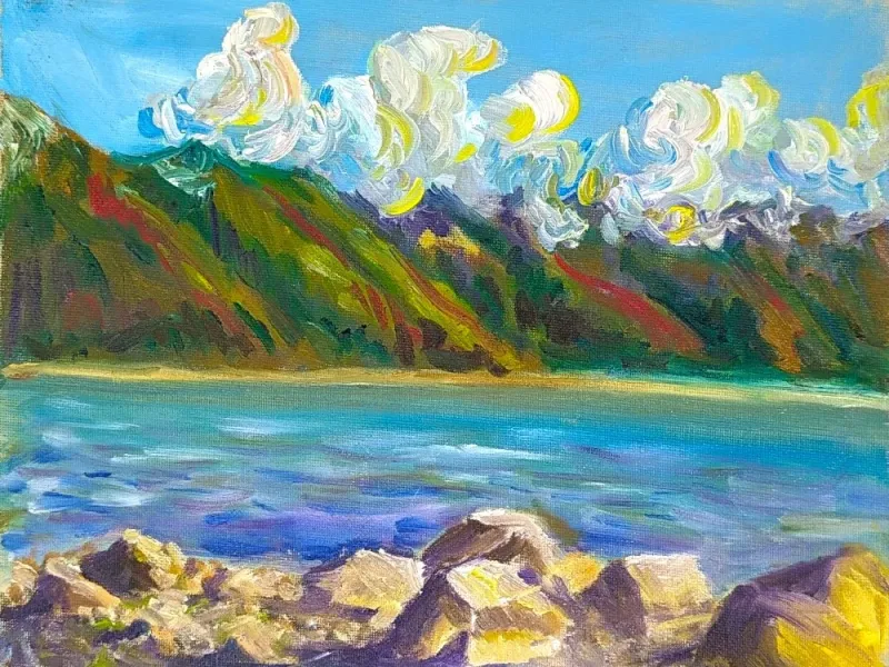 Lutak Inlet 11x14 (Oil On Canvas)
