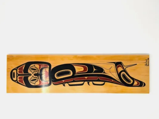 Tlingit Shark On Wood Block