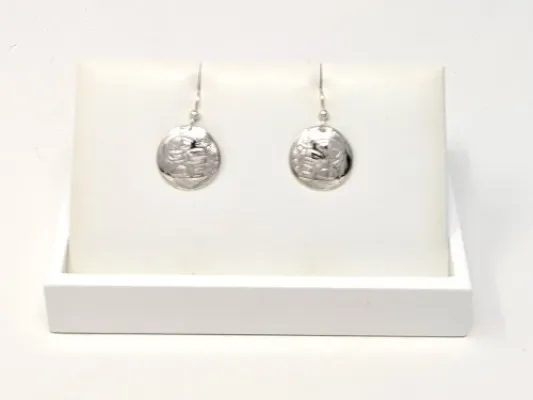 Tlingit Eagle Sterling Silver Earrings