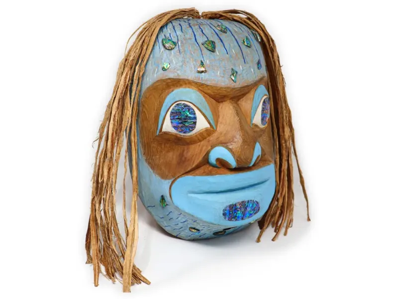 Spirit of Glacier Bay Mask - Red Cedar Carved Mask