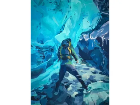 Exploring Ice Caves of the Mendenhall Glacier, Juneau, Alaska