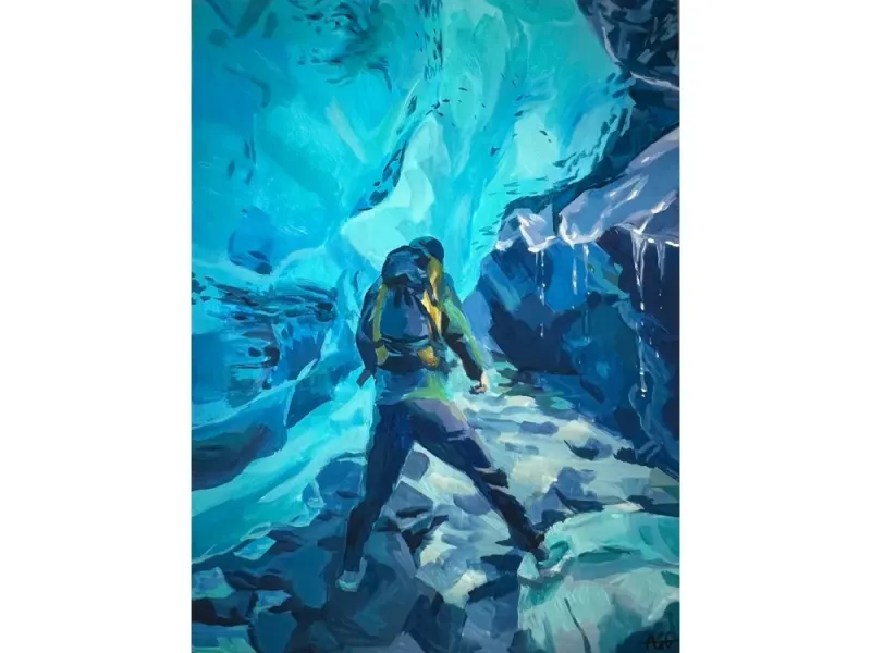 Exploring Ice Caves of the Mendenhall Glacier, Juneau, Alaska