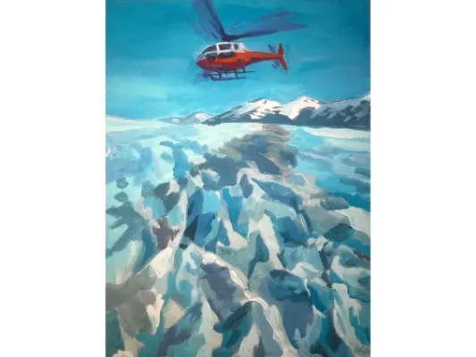 Helicopter Ride over Taku Glacier, Juneau Icefield, Juneau, Alaska