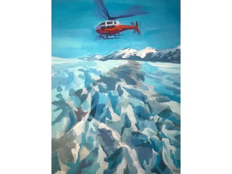 Helicopter Ride over Taku Glacier, Juneau Icefield, Juneau, Alaska