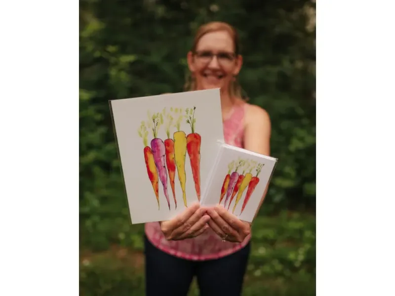 Love Carrots Watercolor Prints
