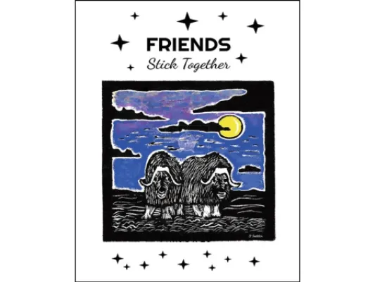 Muskox Friends Prints
