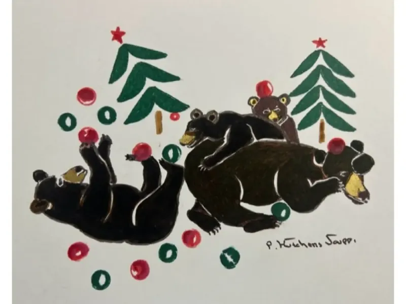 Holiday Card....Bears with Bangles