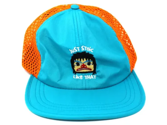 Just Stoic Like That Mesh Flat Brim Baseball Cap