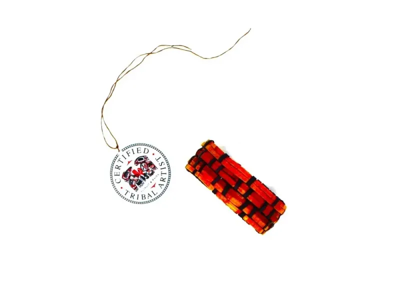 Woven Cedar Bark Bracelet - Brown