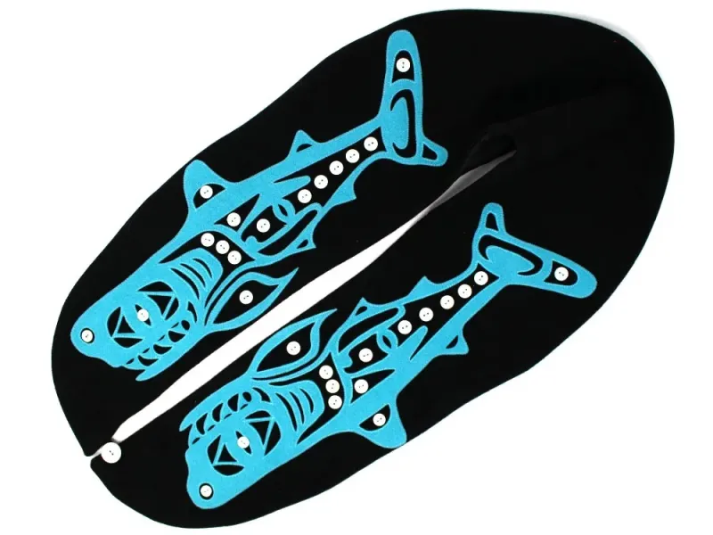 Totemic Shark Decorative Vest Collar