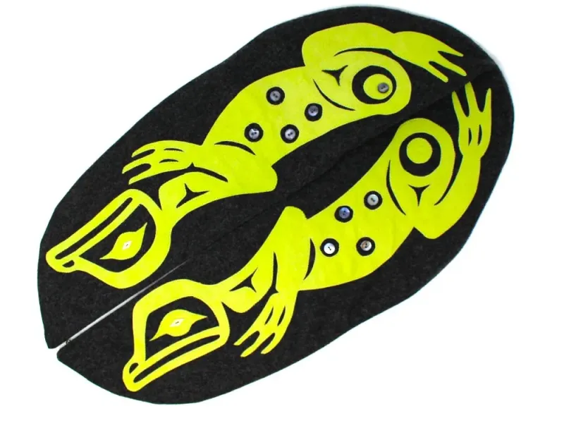 Totemic Frog Vest Collar