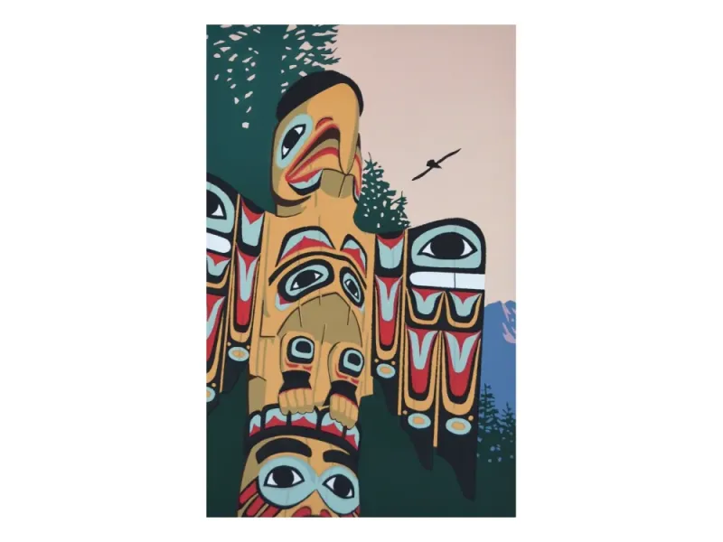 Southeast Alaska Sentinel   8"x5" original serigraph 