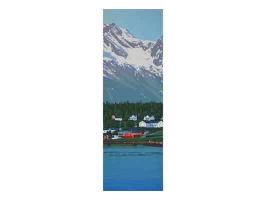 Port Chilkoot - Haines, Alaska  18"x6" original serigraph
