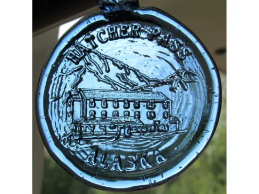 Hatcher pass Glass Ornament