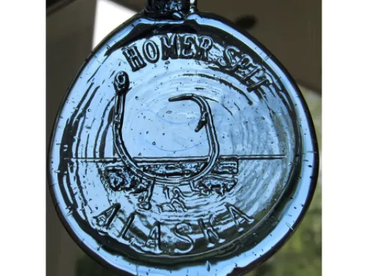 Homer Spit Glass Ornament
