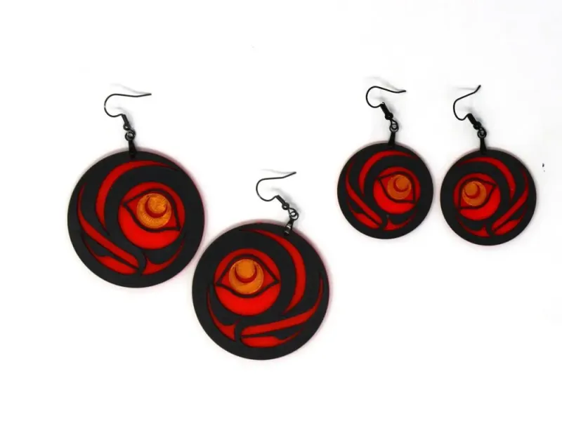 Totemic Salmon Egg Earrings