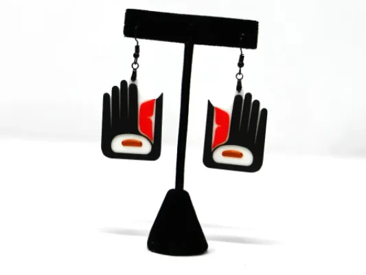 Totemic Healing Hand Earrings