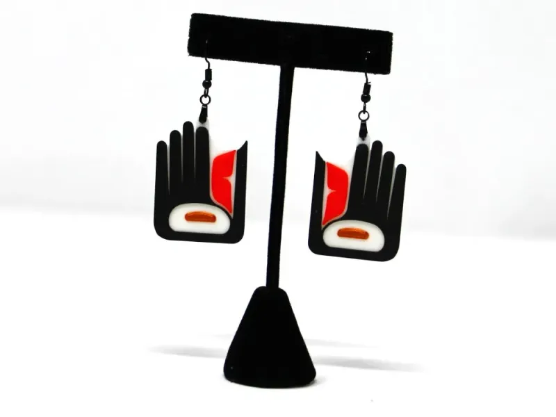 Totemic Healing Hand Earrings