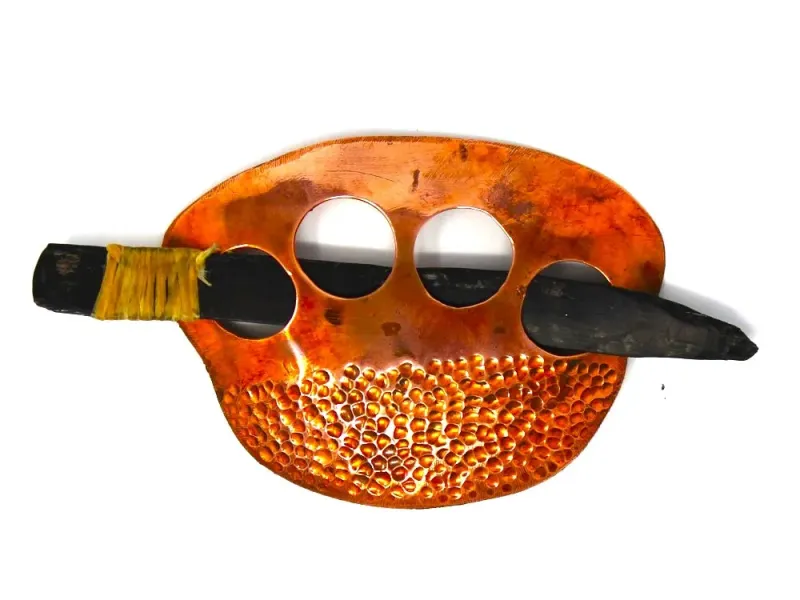 Copper Hair Piece with Baleen Insert