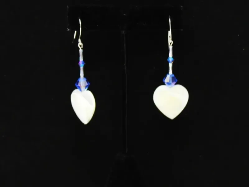 Heart Mother of Pearl Earrings