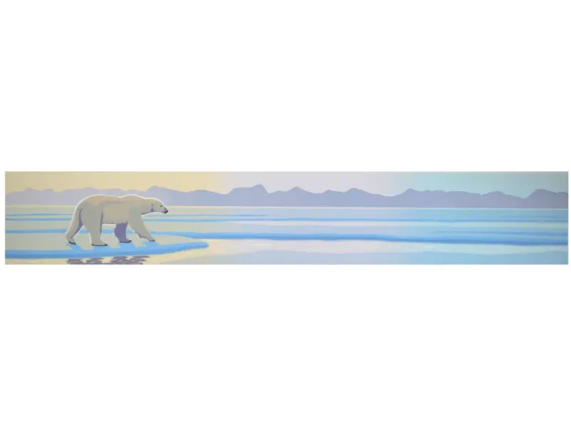 Arctic Light  2"x12" original serigraph