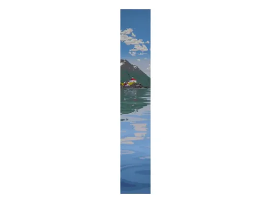 Eldred Rock Lighthouse   18"x3" original serigraph