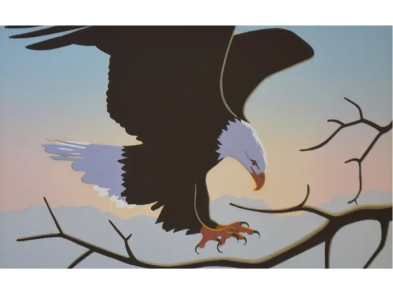 Landing  5"x8" original serigraph