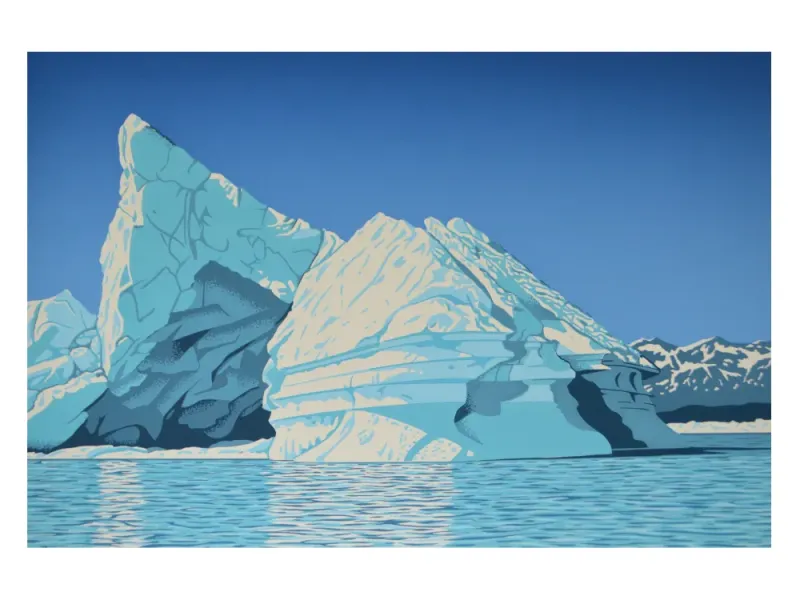 Ice Castle - Alsek Bay  12"x18" original serigraph
