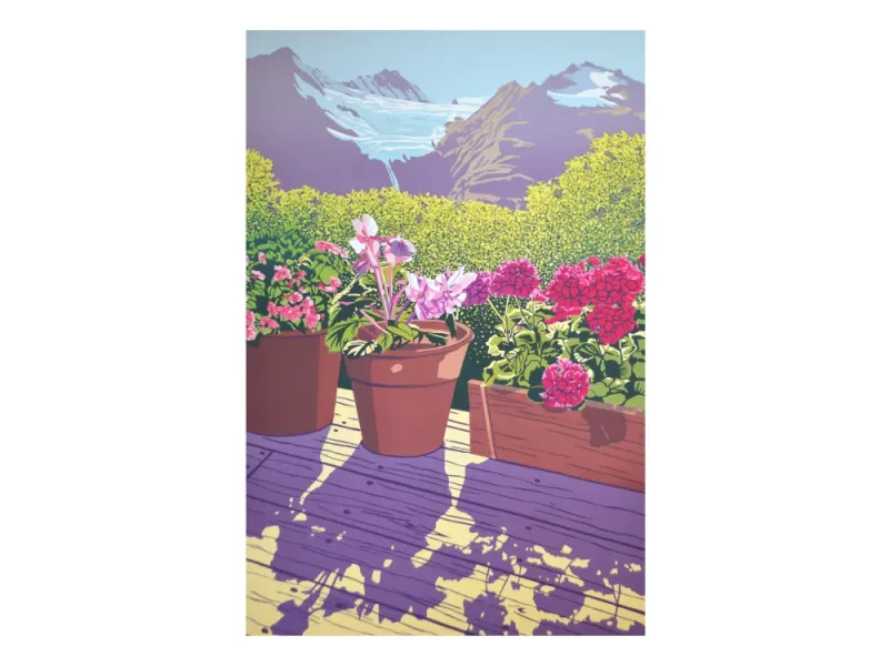 Alaska Porch 18"x12" original serigraph