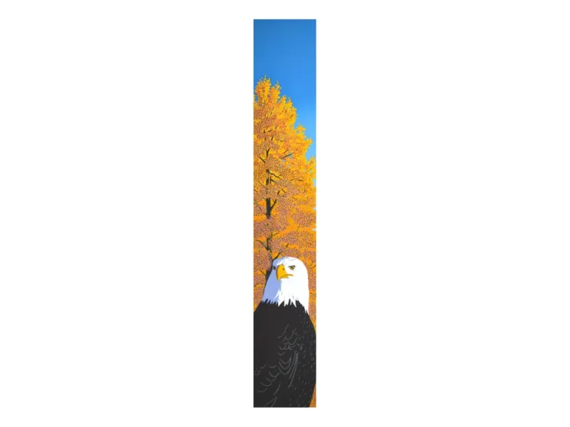 Autumn Eagle   18"x3" original serigraph