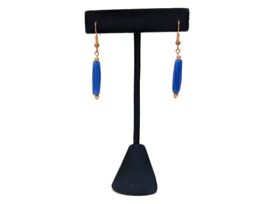 Blue Trade Bead Earrings