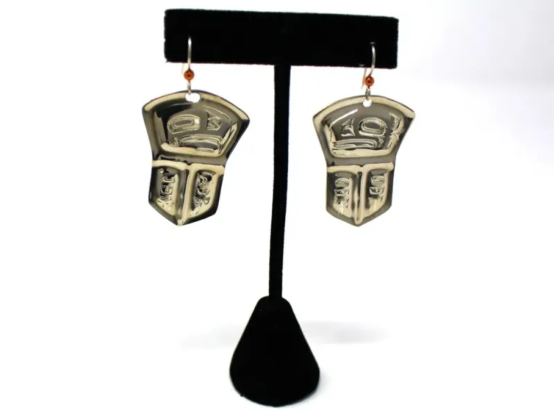 Lovebirds Copper Tin'aa Earrings in Sterling Silver
