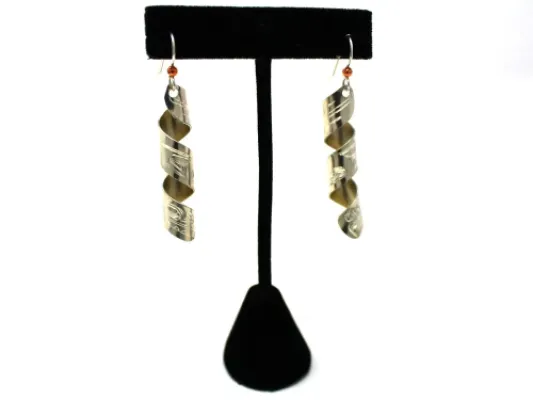 Lovebirds Twist Earrings in Sterling Silver