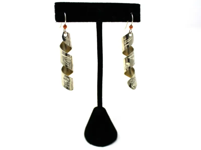 Lovebirds Twist Earrings in Sterling Silver
