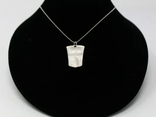 Brushed Finish Copper Tin'aa Pendant in Sterling Silver