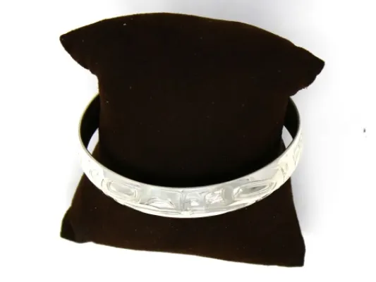 Lovebirds Totemic Cuff Bracelet in Sterling Silver