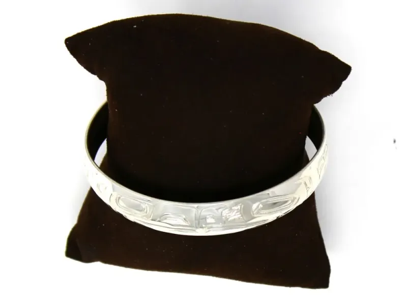 Lovebirds Totemic Cuff Bracelet in Sterling Silver